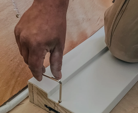 Hand-finished on site